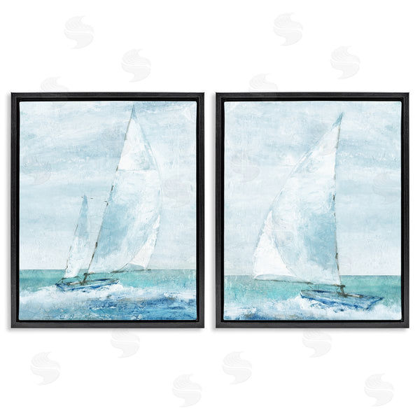 Stupell Industries Carol Robinson | Maritime Boats Seascape