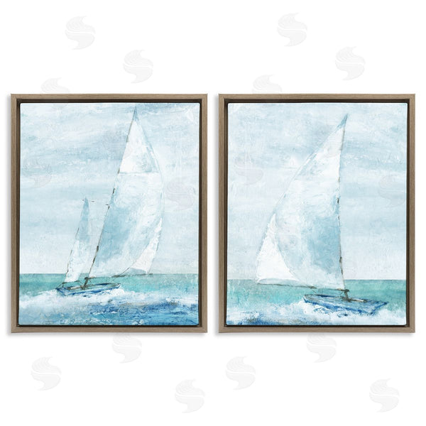 Stupell Industries Carol Robinson | Maritime Boats Seascape