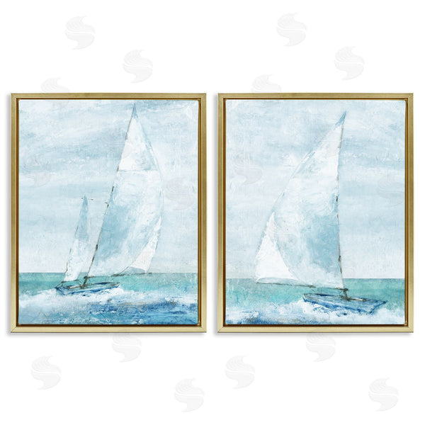 Stupell Industries Carol Robinson | Maritime Boats Seascape