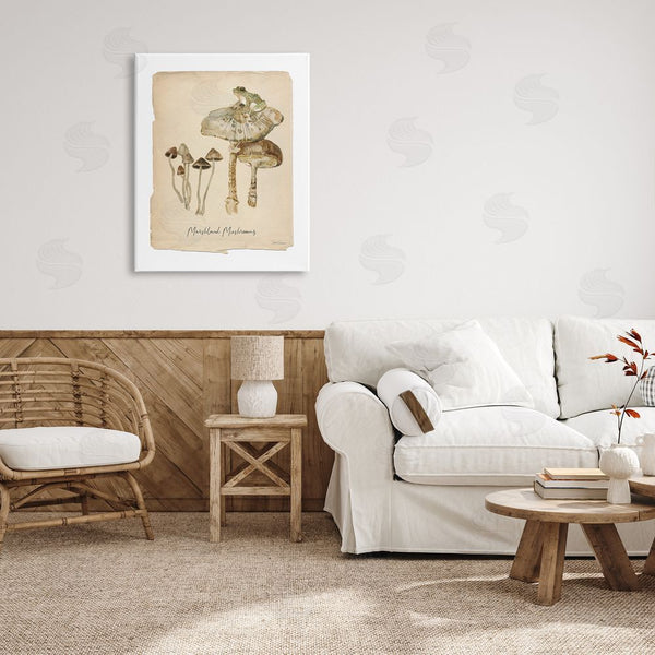 Stupell Industries Carol Robinson | Marshland Mushrooms & Frog Wall Art