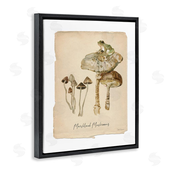 Stupell Industries Carol Robinson | Marshland Mushrooms & Frog Wall Art