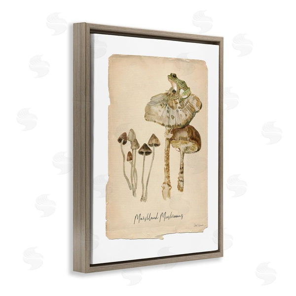 Stupell Industries Carol Robinson | Marshland Mushrooms & Frog Wall Art