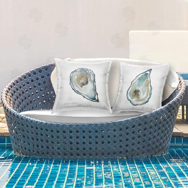 Stupell Industries Carol Robinson | Minimal Pacific Oysters Printed Throw Pillow Set