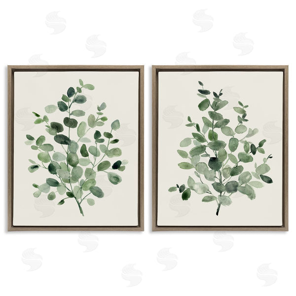 Stupell Industries Carol Robinson | Minimal Rounded Plant Leaves