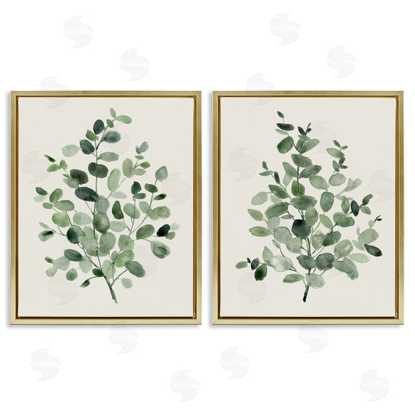 Stupell Industries Carol Robinson | Minimal Rounded Plant Leaves