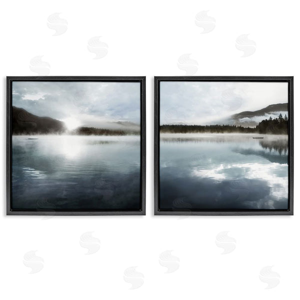 Stupell Industries Carol Robinson | Misty Morning Lake Water Landscape Wall Art