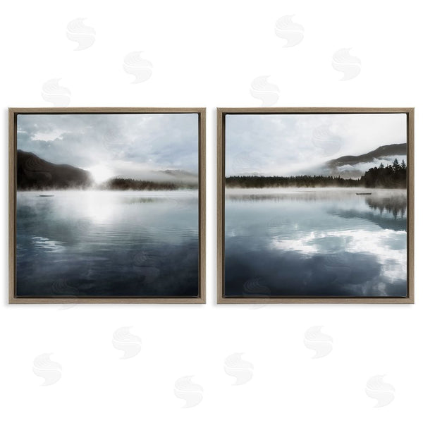 Stupell Industries Carol Robinson | Misty Morning Lake Water Landscape Wall Art