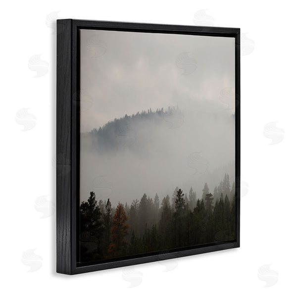 Stupell Industries Carol Robinson | Misty Mountain Weather Obscured Forest Tree Tops Wall Art