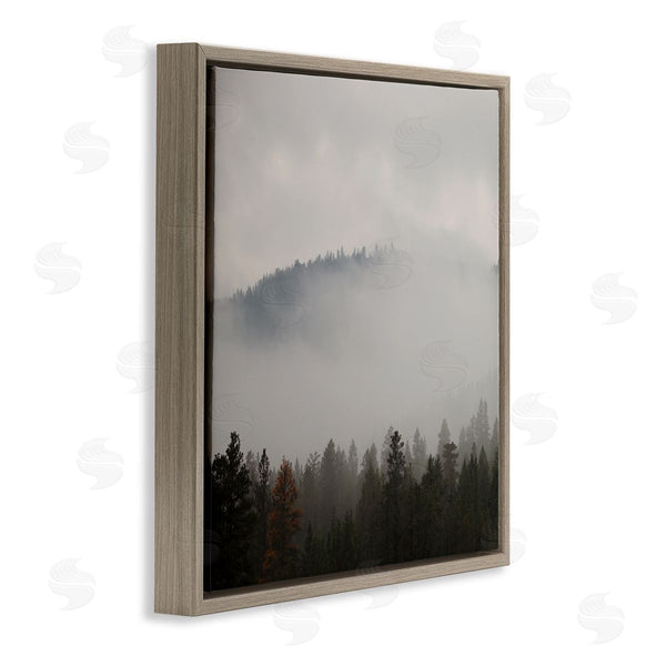 Stupell Industries Carol Robinson | Misty Mountain Weather Obscured Forest Tree Tops Wall Art
