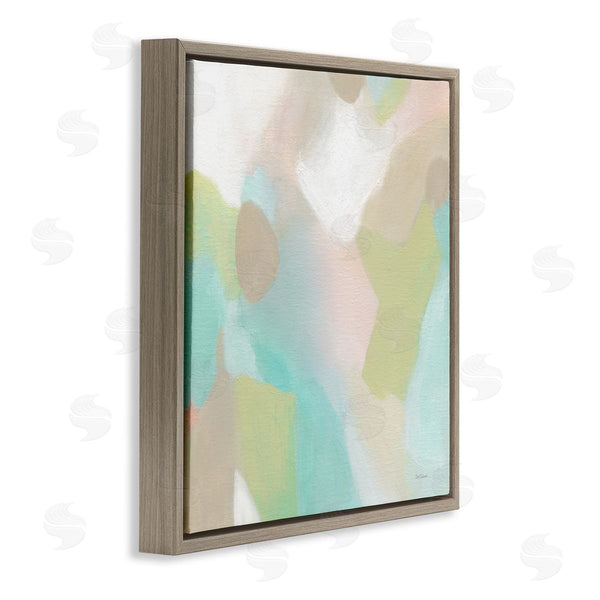 Stupell Industries Carol Robinson | Modern Fluid Pastel Shapes Soft Green Accent Wall Art