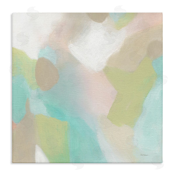 stupell industries Carol Robinson | Modern Fluid Pastel Shapes Soft Green Accent Wall Art