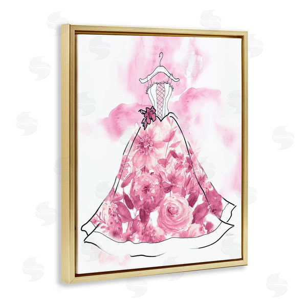 Stupell Industries Carol Robinson | Modern Watercolor Flower Dress