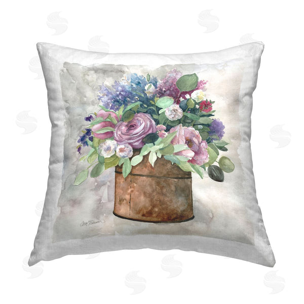 stupell industries Carol Robinson | My English Garden Bouquet Printed Throw Pillow