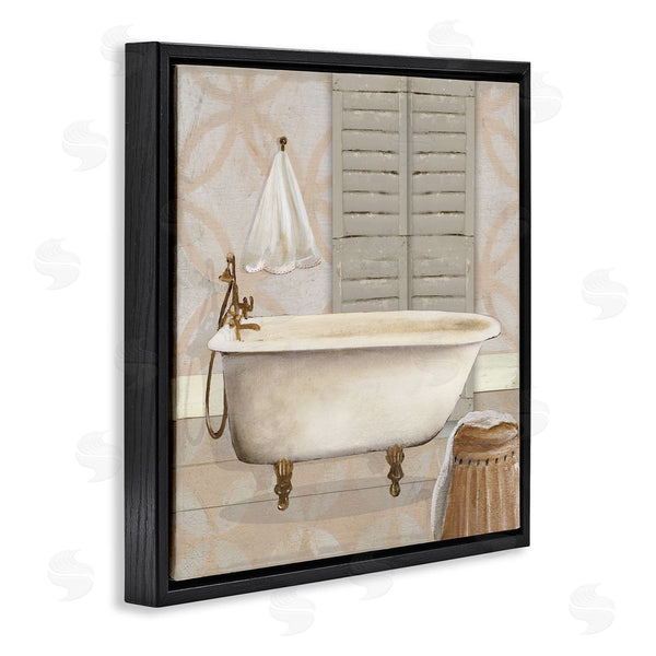 Stupell Industries Carol Robinson | Neutral Bath Rustic