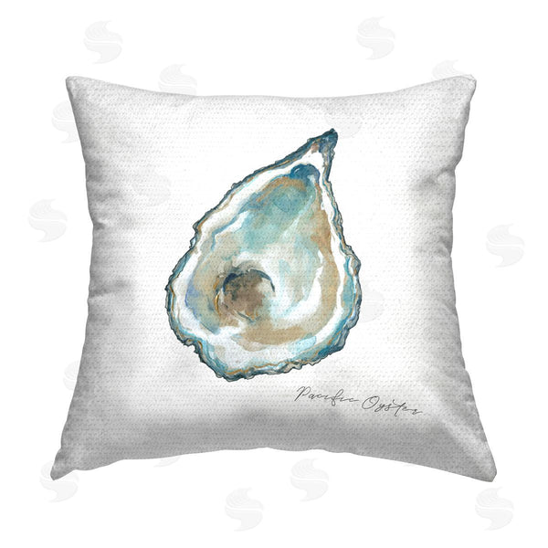 Stupell Industries Carol Robinson | Pacific Oyster On White Printed Throw Pillow