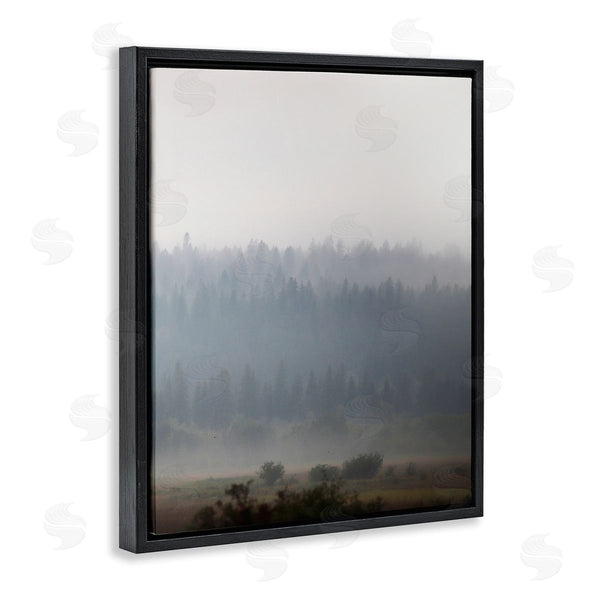 Stupell Industries Carol Robinson | Peaceful Fog Rural Landscape Woodlands Trees Clouds Wall Art