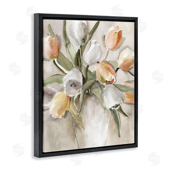 Stupell Industries Carol Robinson | Peach Tulips Bouquet
