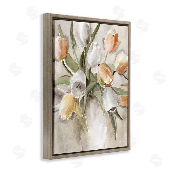 Stupell Industries Carol Robinson | Peach Tulips Bouquet