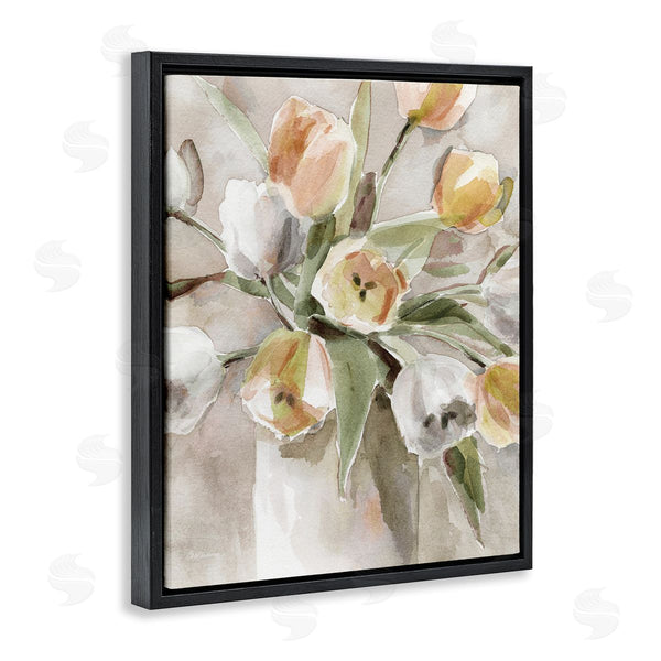 Stupell Industries Carol Robinson | Peachy Tulips Vase