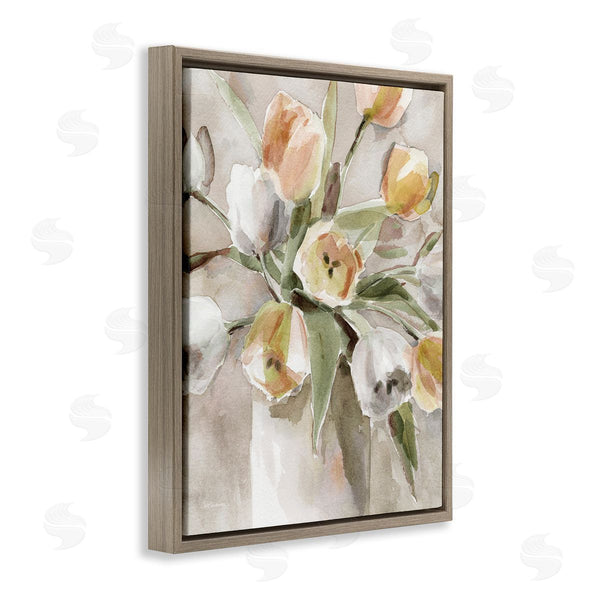 Stupell Industries Carol Robinson | Peachy Tulips Vase