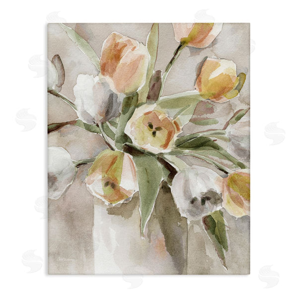 stupell industries Carol Robinson | Peachy Tulips Vase