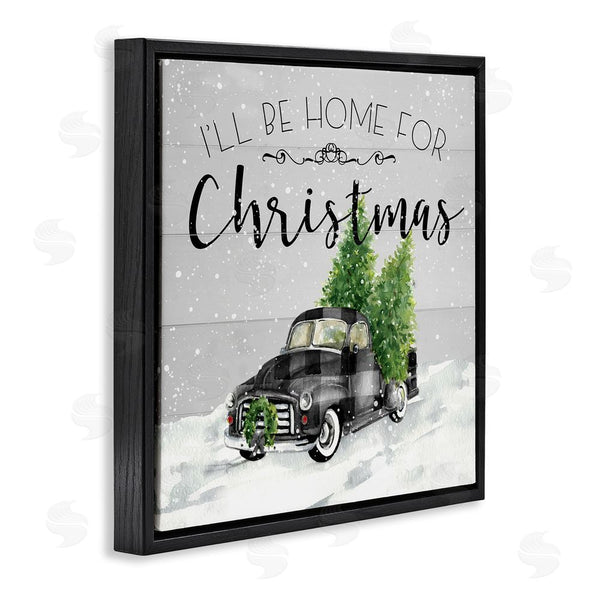 Stupell Industries Carol Robinson | Plaid Truck Christmas Phrase