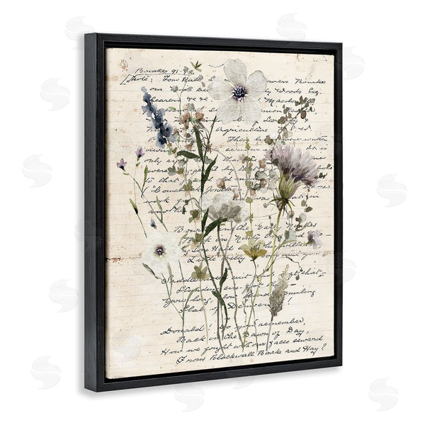 Stupell Industries Carol Robinson | Pressed Flowers On Page