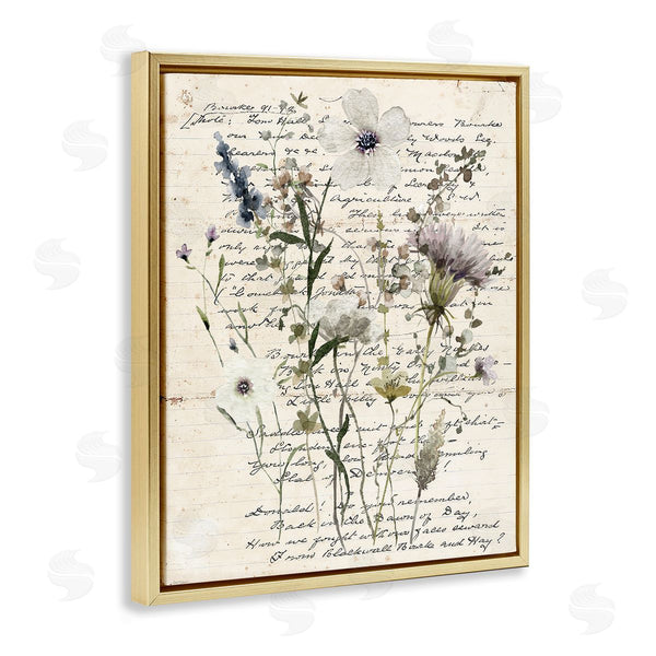 Stupell Industries Carol Robinson | Pressed Flowers On Page