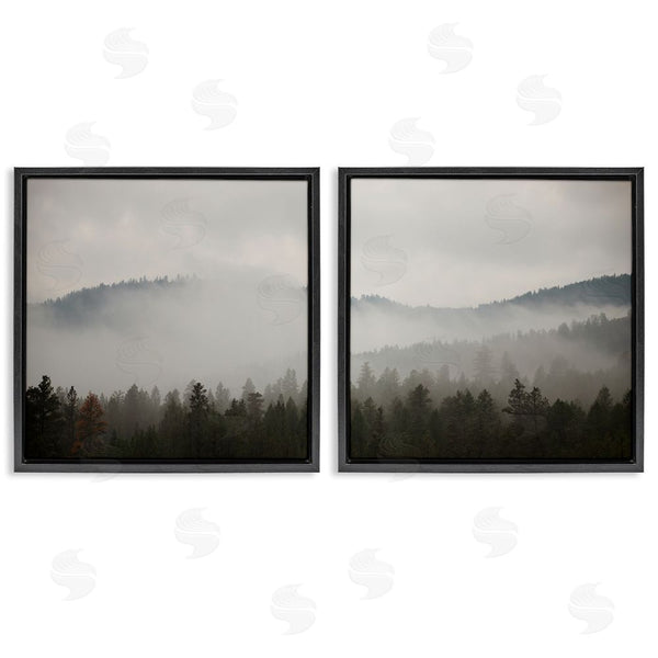 Stupell Industries Carol Robinson | Quiet Foggy Mountain Forest Nature Wall Art