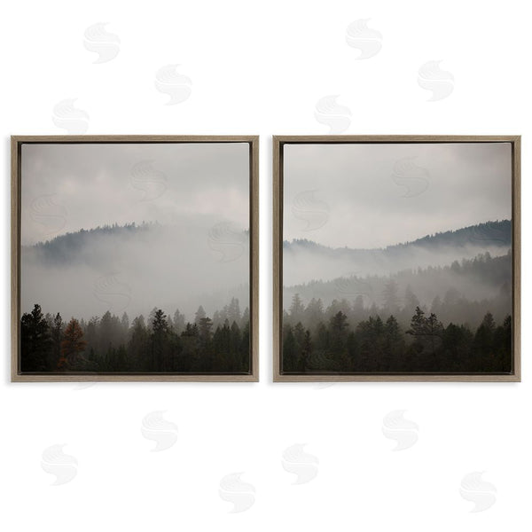 Stupell Industries Carol Robinson | Quiet Foggy Mountain Forest Nature Wall Art
