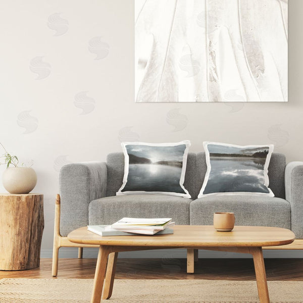 Stupell Industries Carol Robinson | Quiet Moody Lake Views Printed Throw Pillow Set