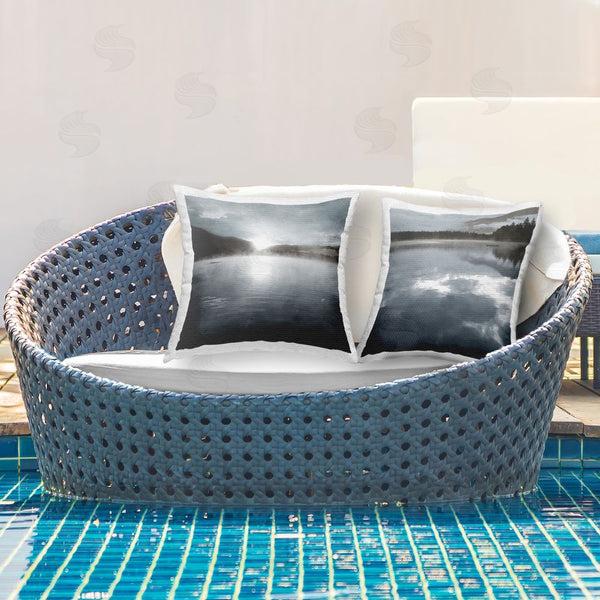 Stupell Industries Carol Robinson | Quiet Moody Lake Views Printed Throw Pillow Set