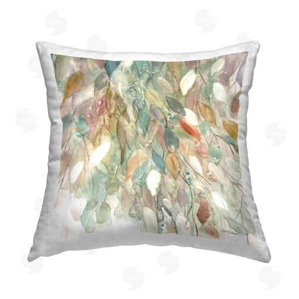 stupell industries Carol Robinson | Raining Cascade of Shapes Printed Throw Pillow