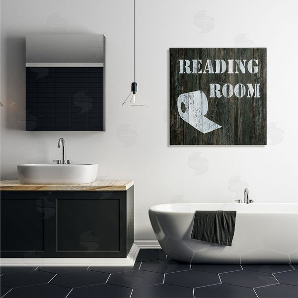 Stupell Industries Carol Robinson | Reading Room Phrase Rustic Bathroom Toilet Paper Wall Art
