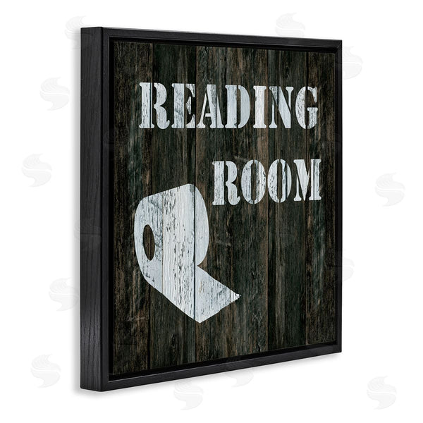 Stupell Industries Carol Robinson | Reading Room Phrase Rustic Bathroom Toilet Paper Wall Art