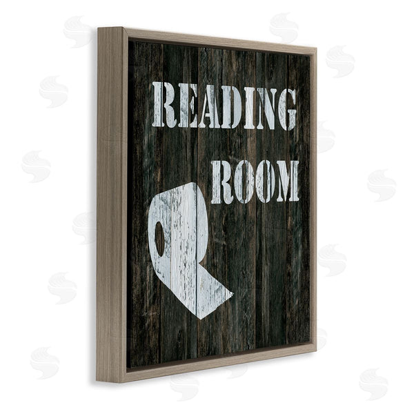 Stupell Industries Carol Robinson | Reading Room Phrase Rustic Bathroom Toilet Paper Wall Art