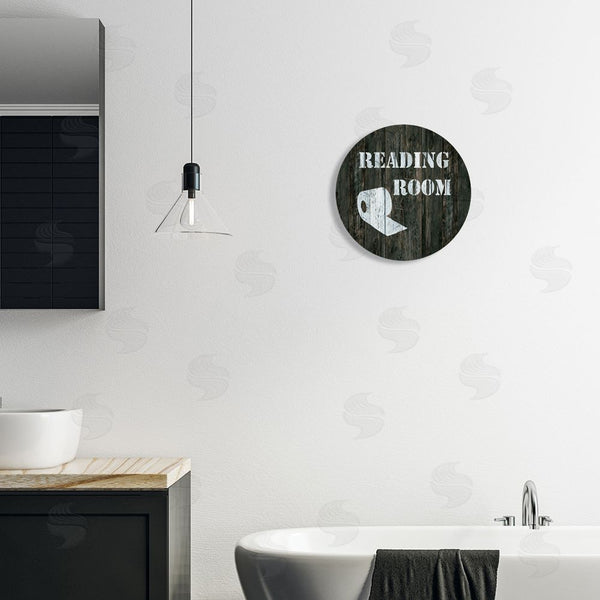 Stupell Industries Carol Robinson | Reading Room Rustic Bathroom Wall Art