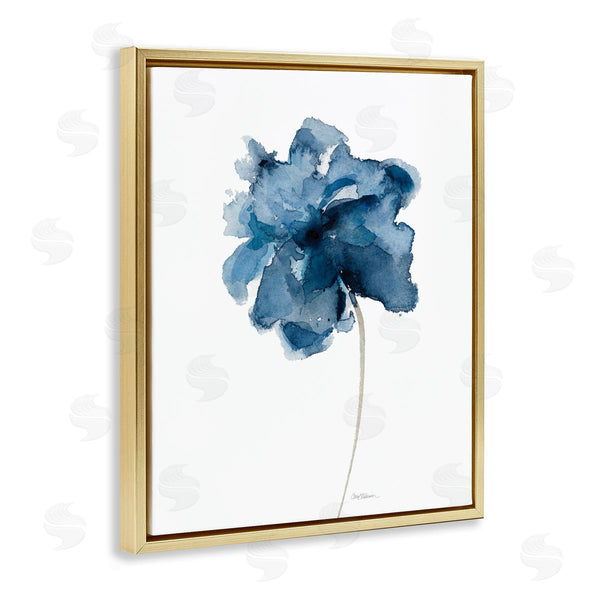 Stupell Industries Carol Robinson | Rich Blue Abstract Flower