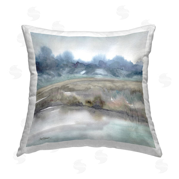 stupell industries Carol Robinson | River's Ebb and Flow Printed Throw Pillow
