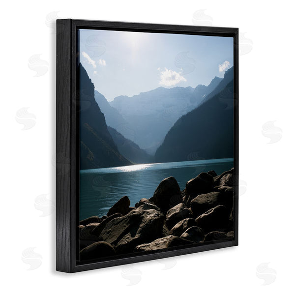 Stupell Industries Carol Robinson | Rocky Lakeside Mountain View Horizon Scene Wall Art