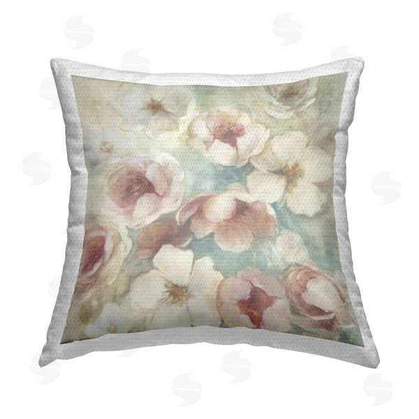 Stupell Industries Carol Robinson | Rose Mist Pattern Printed Throw Pillow