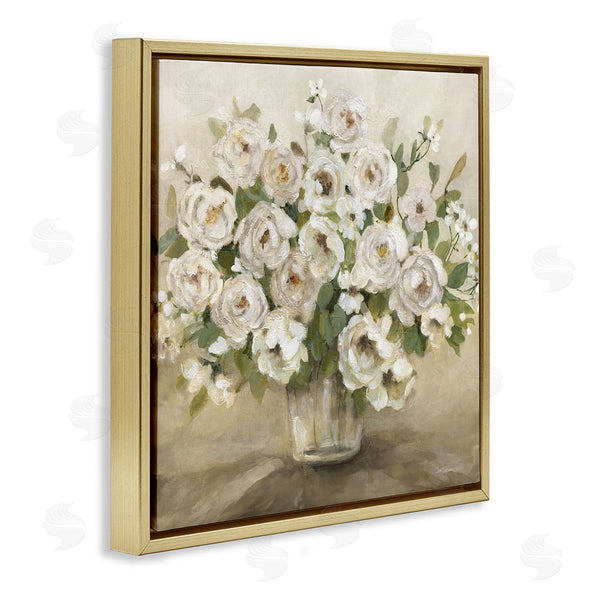 Stupell Industries Carol Robinson | Round Roses With Green Leaves