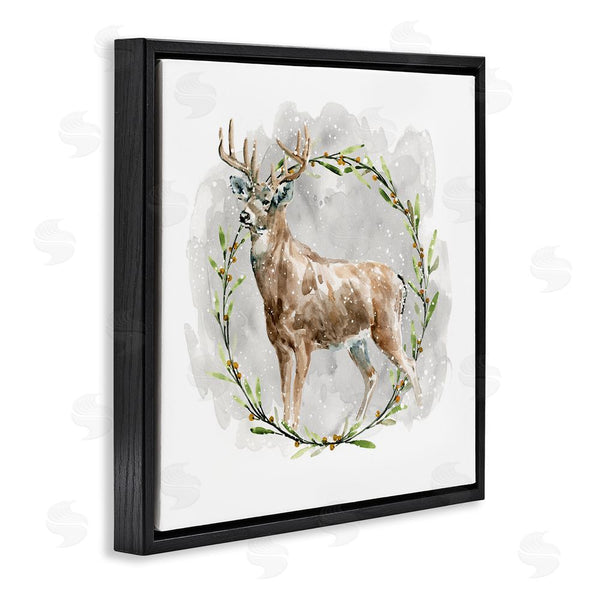 Stupell Industries Carol Robinson | Rustic Deer With Wreath