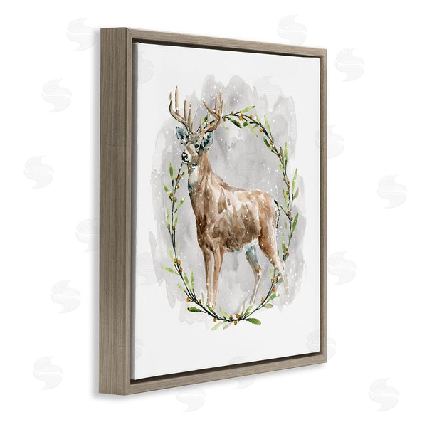 Stupell Industries Carol Robinson | Rustic Deer With Wreath