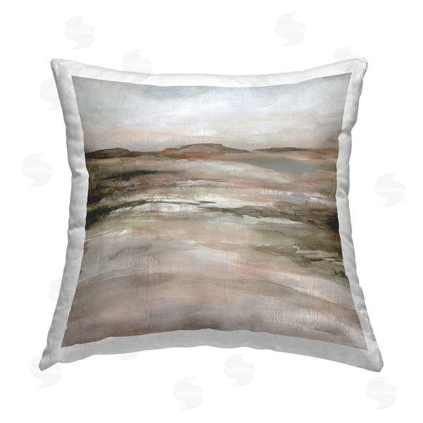 stupell industries Carol Robinson | Rustic Faded Desert View Printed Throw Pillow