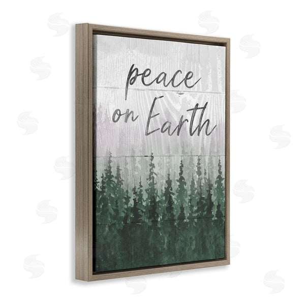 Stupell Industries Carol Robinson | Rustic Peace On Earth Wall Art