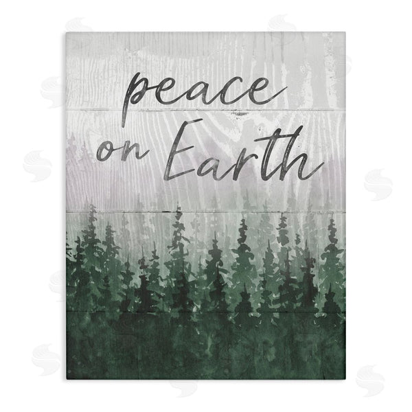 stupell industries Carol Robinson | Rustic Peace on Earth Wall Art