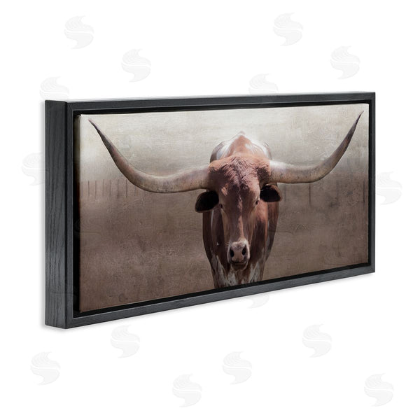 Stupell Industries Carol Robinson | Rustic Western Longhorn Wall Art