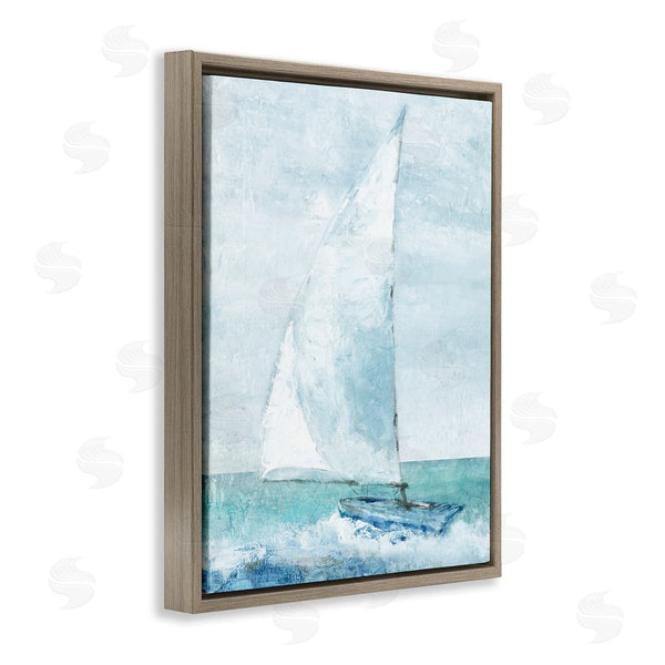 Stupell Industries Carol Robinson | Sailboat With Curved Mast