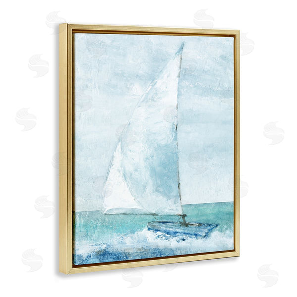 Stupell Industries Carol Robinson | Sailboat With Curved Mast